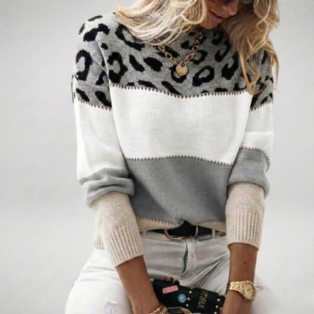 Ophelie | Elegant Leopard Pullover